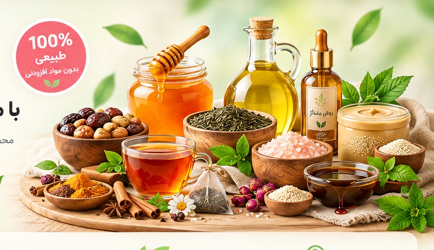 محصولات طبیعی خوشمزه چی